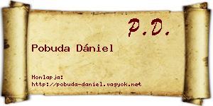 Pobuda Dániel névjegykártya